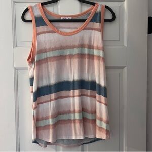 Striped Sleeveless Top - Multicolor